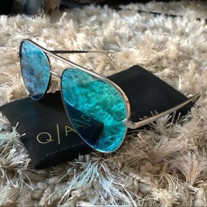 Quay x Desi high keys - silver and blue